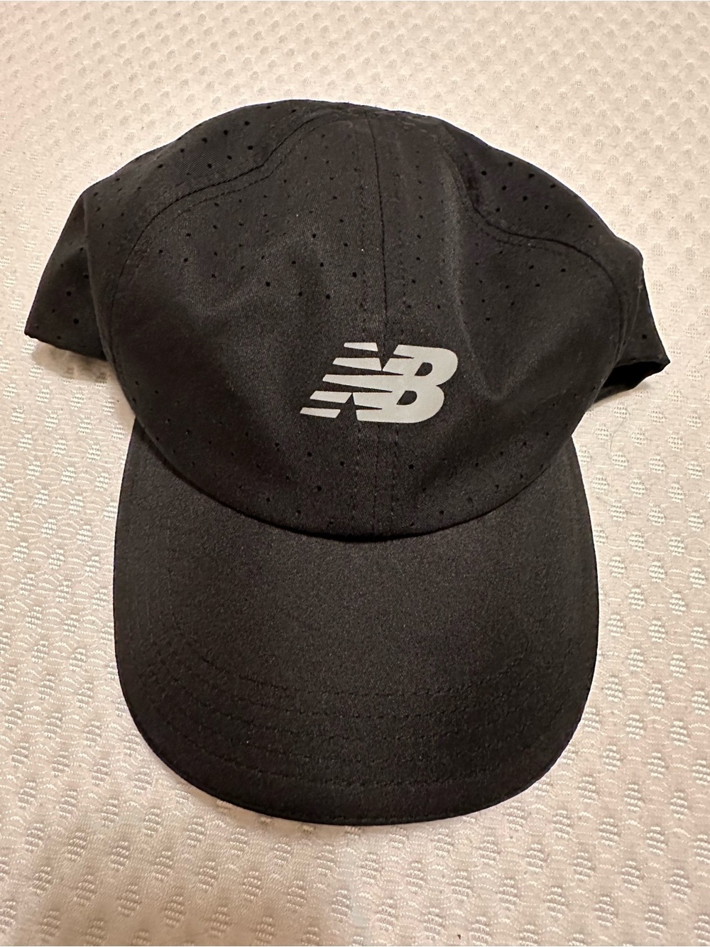 New Balance Black Running Cap with Reflective Trim